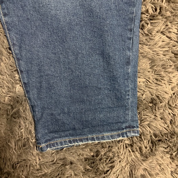 Lane Bryant Classic denim Blue boyfriend capri cropped Jeans shorts size 22 NWT - Picture 4 of 14